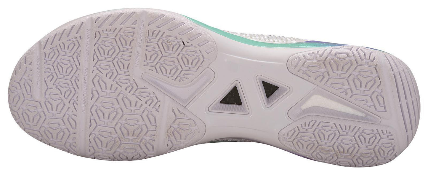 Unisex Badmintonschuh Donner 2 weiß/lila - AYZU015-1