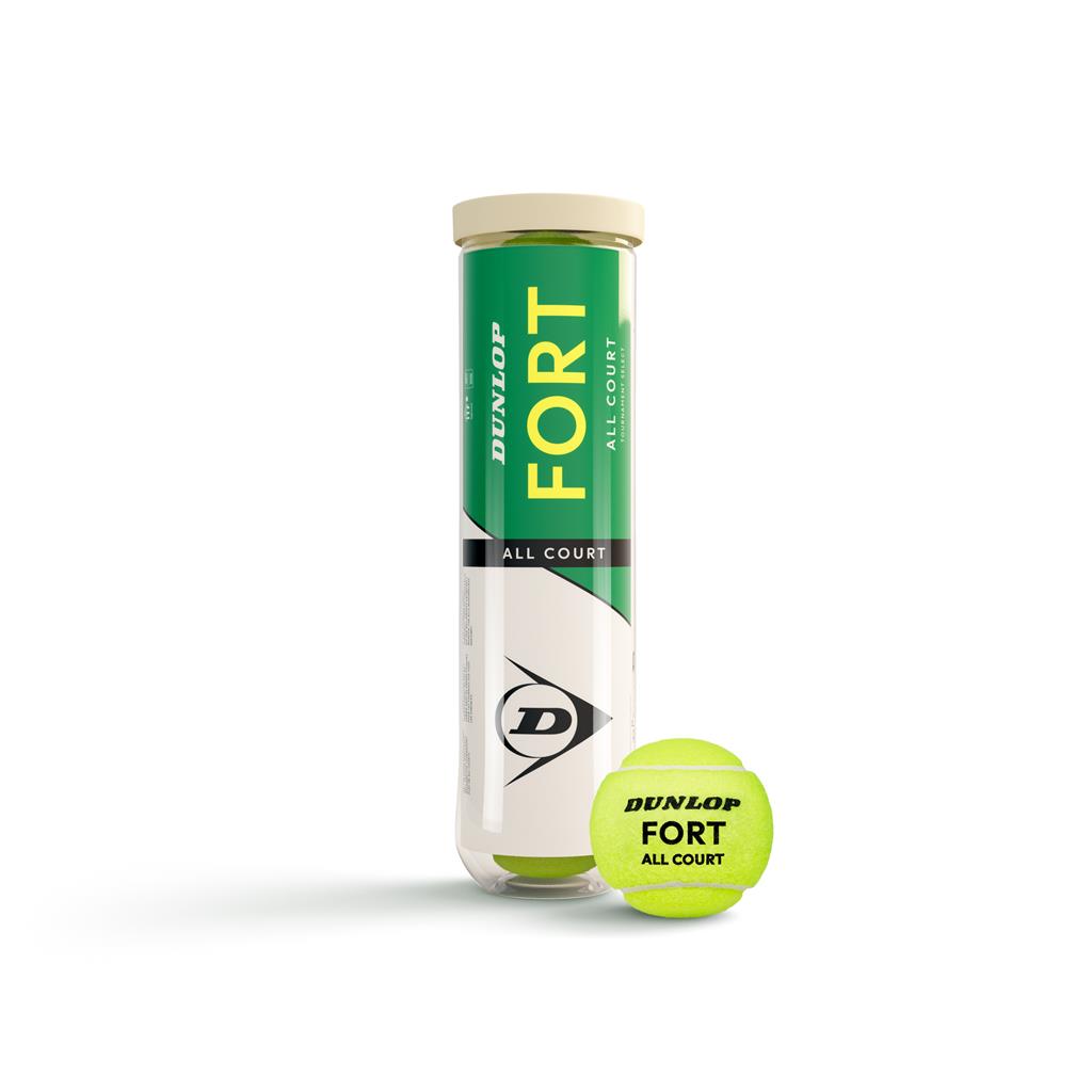 Dunlop Tennisballes Fort All Court Balles de tennis PET de 4