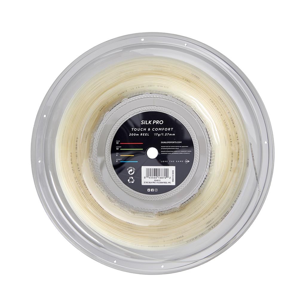 Dunlop Tennis String SILK PRO 17G 200m Reel Tennis String