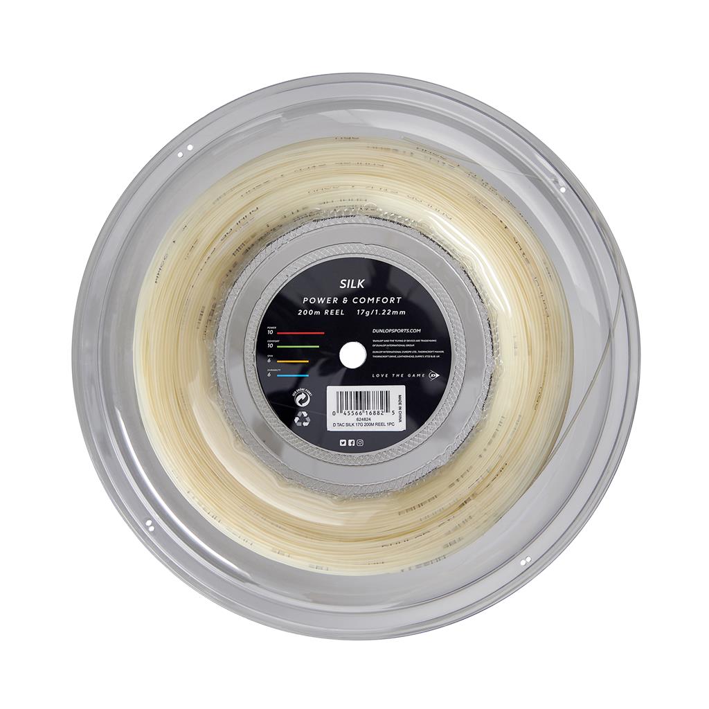 Dunlop Tennis String SILK 17G 200m Reel Tennis String