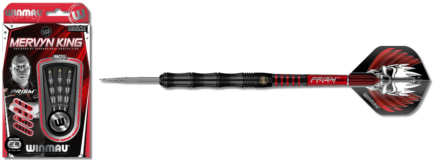 Steeldart Winmau Mervyn King Onyx Coating 1413-22g
