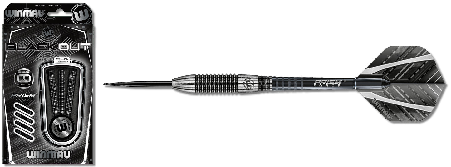 Winmau Steeldart Blackout 1043 Dartpfeile 90% Tungsten