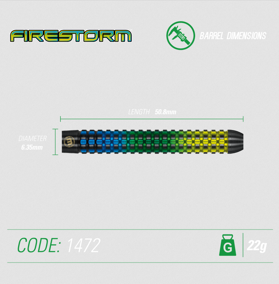 Steeldart Winmau Firestorm 1472-24g