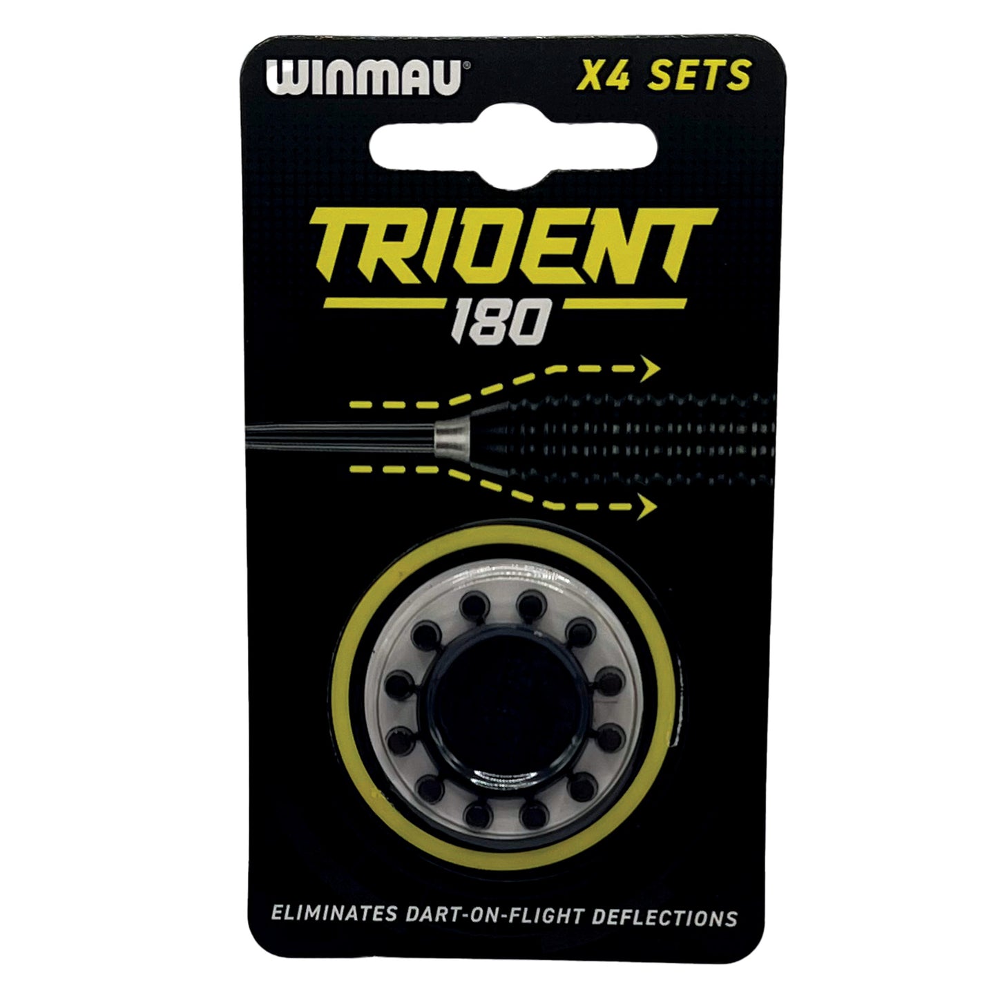 Trident 180 Winmau - 4 jeux noirs 8805