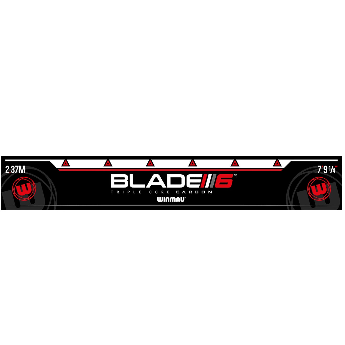 Winmau Cible de fléchettes Blade 6 Single Core + Éclairage plasma + Protection de contour PDC + Ligne de lancer