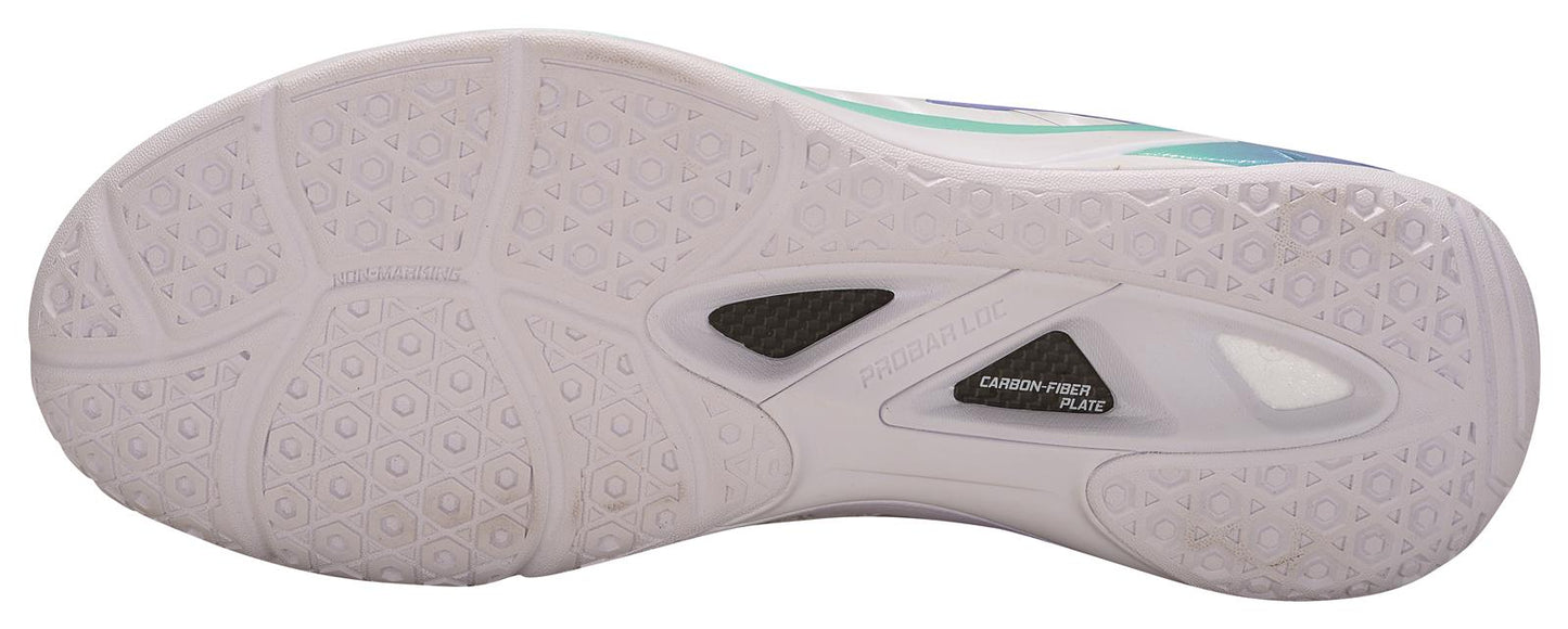 Unisex Badmintonschuh Wolke 2 weiß/lila