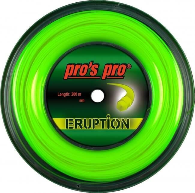 Pros Pro Tennis String ERUPTION NEON-GREEN 200m Reel