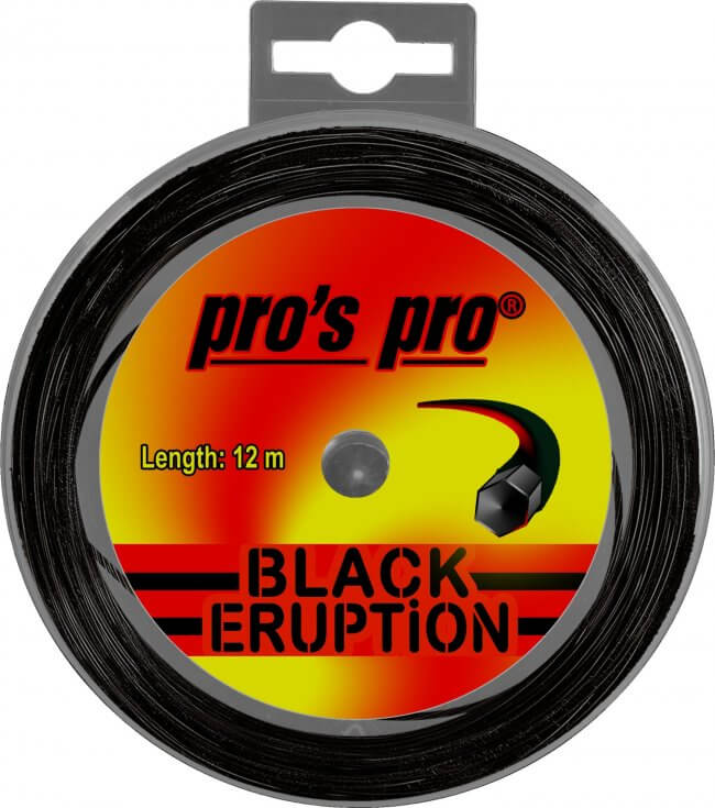 Pros Pro Tennissaite BLACK ERUPTION schwarz 12m Set