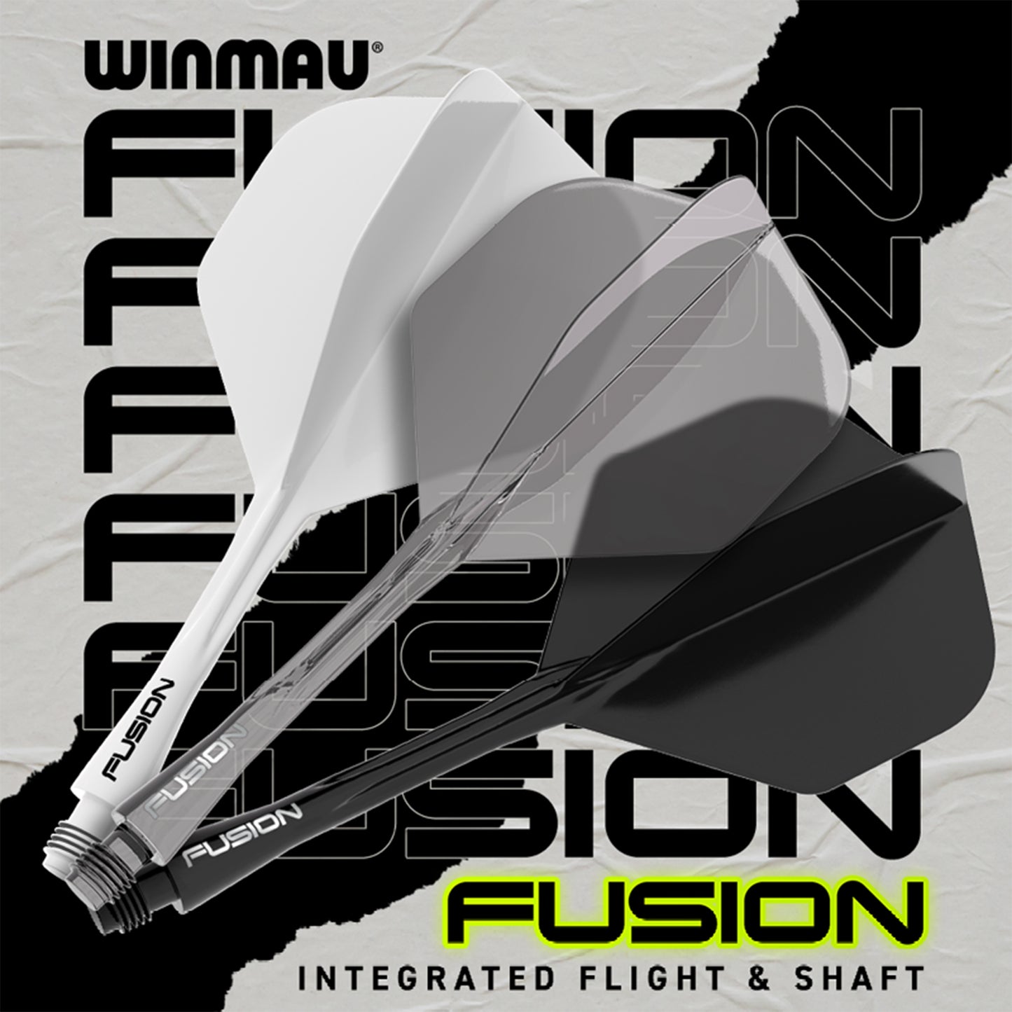 Empennages Winmau Fusion blanc medium
