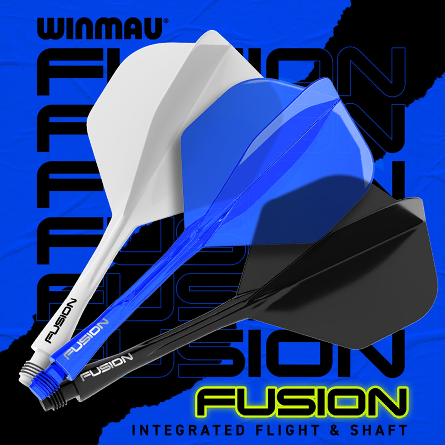 Ailettes Winmau Fusion bleu intermédiaires