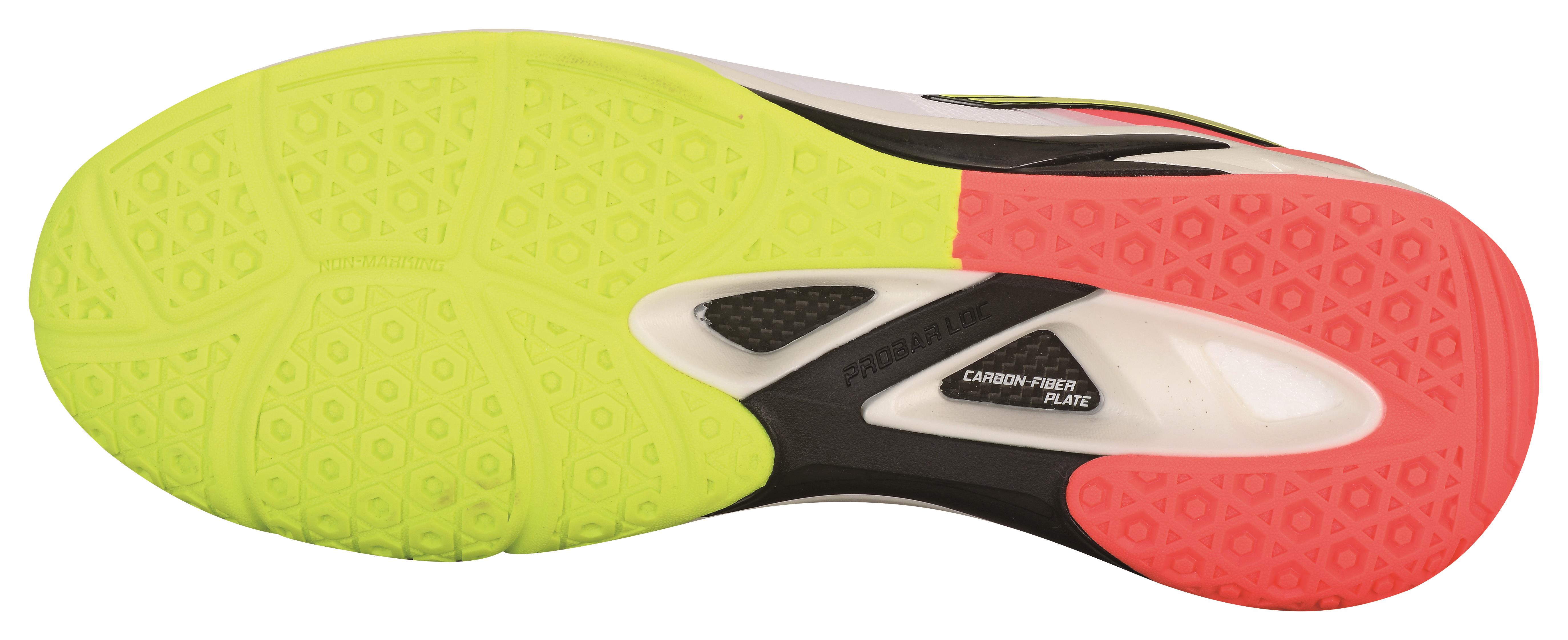 Unisex Badmintonschuh Wolke weiß/rot