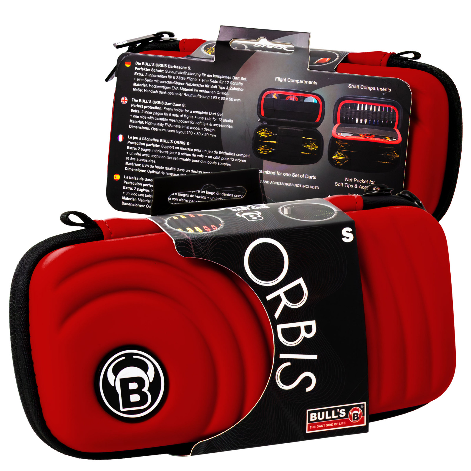 BULL'S ORBIS S Dartcase red Darttasche