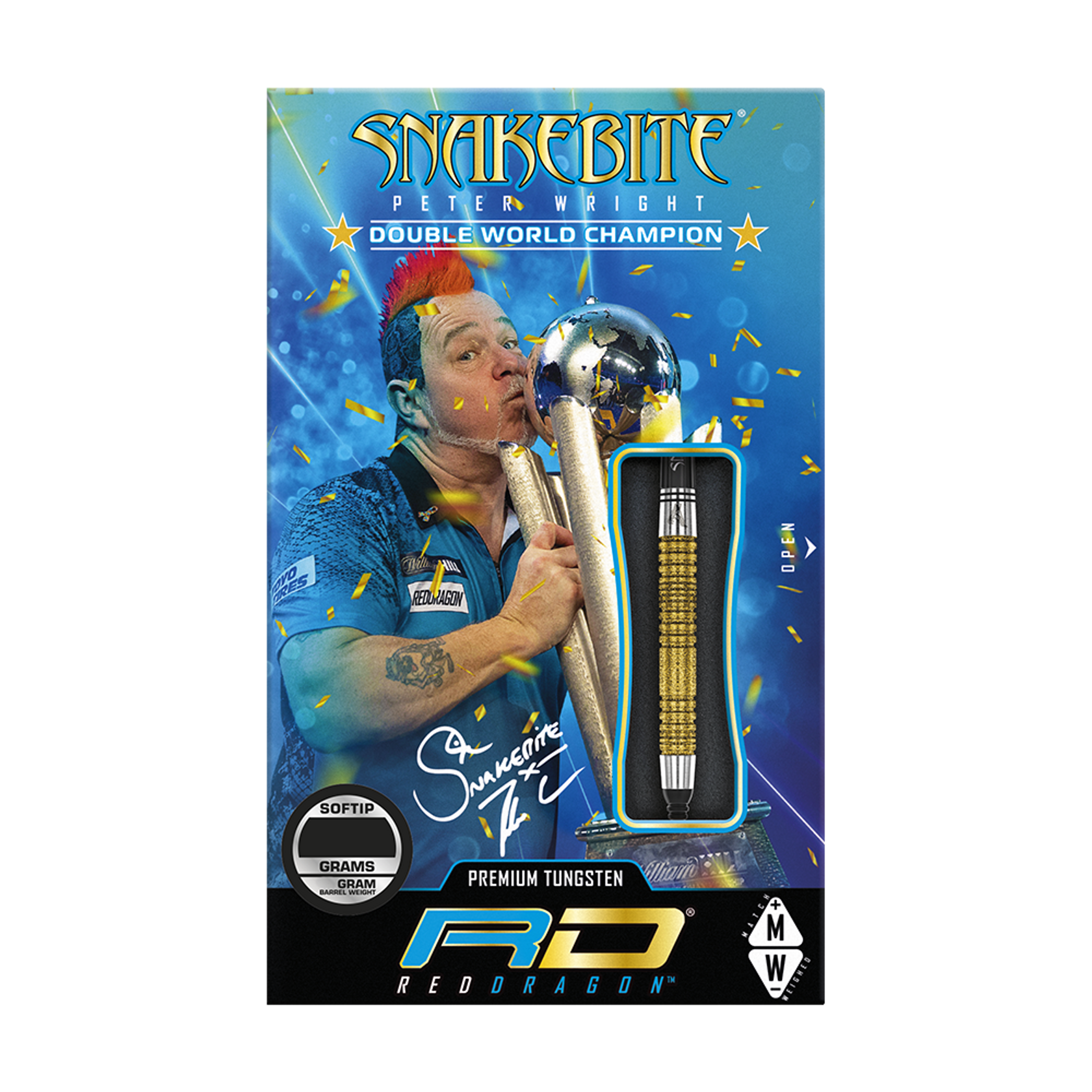 Red Dragon Peter Wright Double World Champion SE Gold Plus Softdarts - 20g