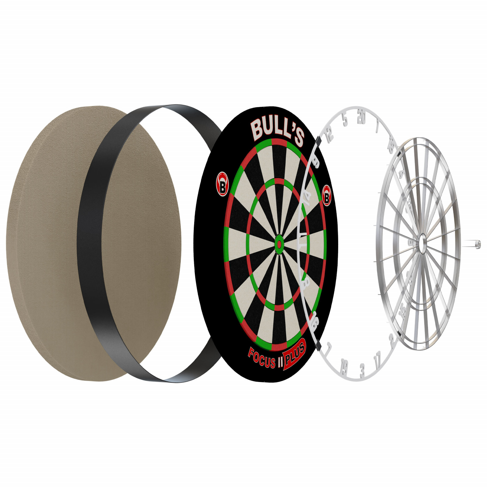 BULL'S Focus II Plus Dart Board