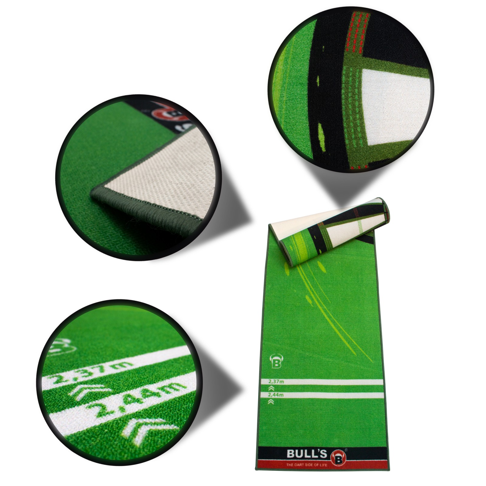 BULL'S Carpet Mat "120" Green Dartteppich