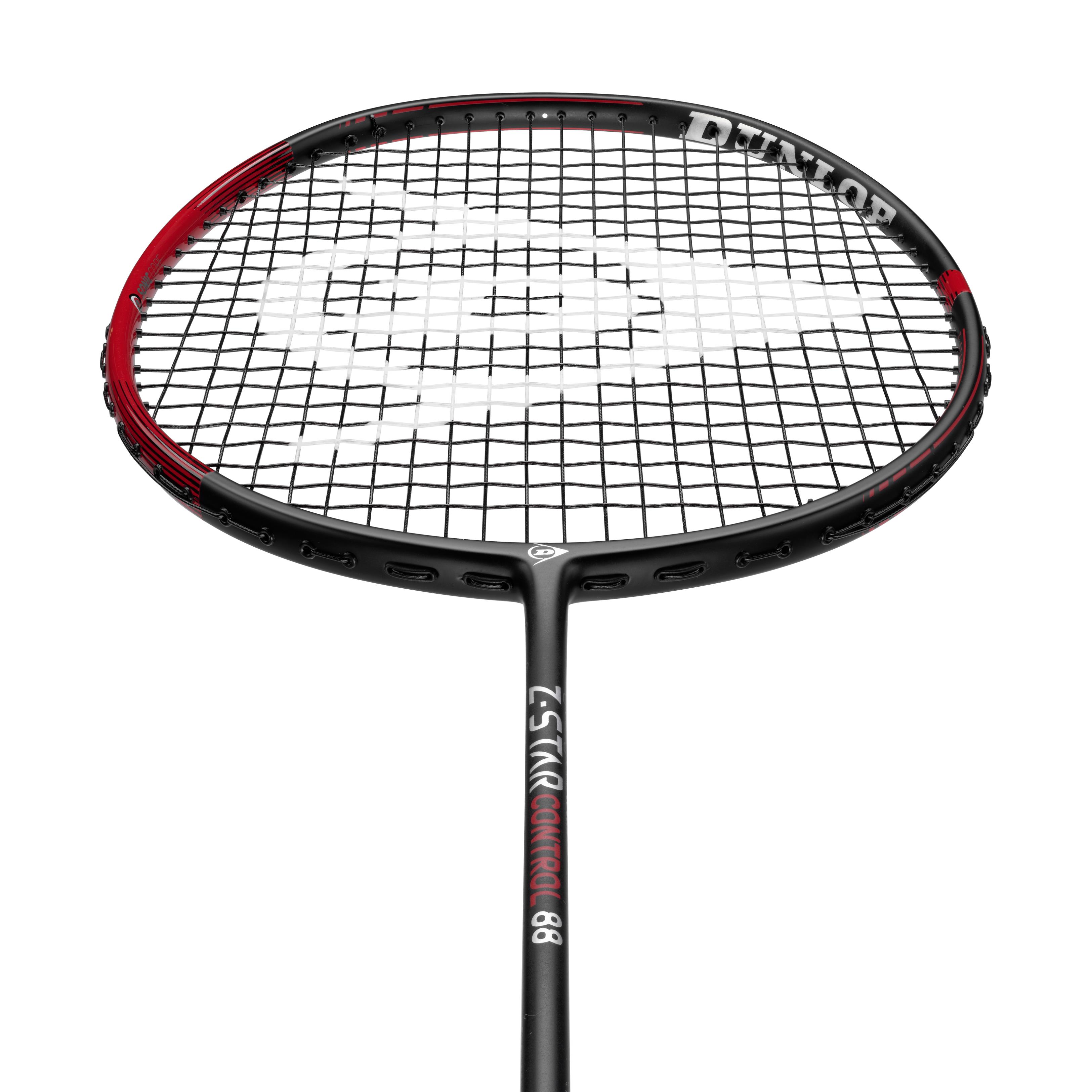 Dunlop Badmintonschläger Z-Star Control 88 schwarz/rot bespannt