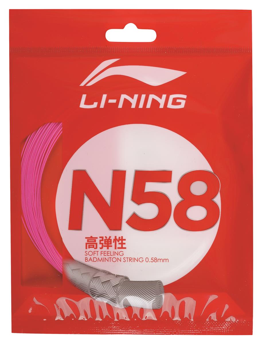 Li-Ning Badmintonsaite N58 im 10m-Set pink