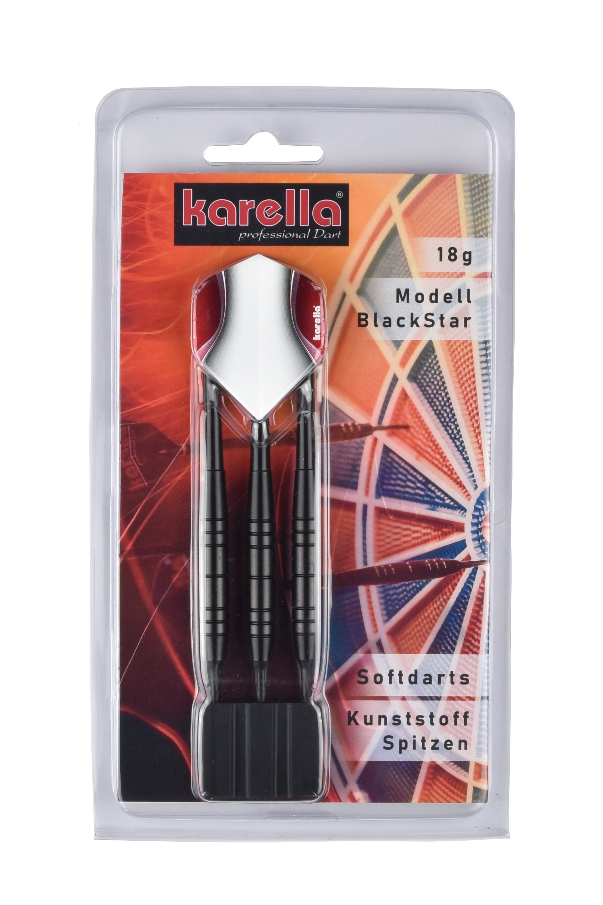 Dartboard Karella Master im Set inklusive 2 Satz Karella Softdarts