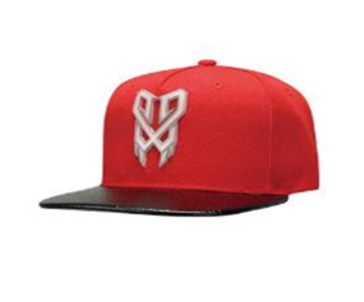 Li Ning Basketball Cap mit Lederschirm rot