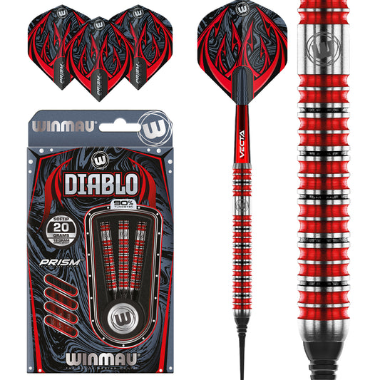 Fléchettes Soft Winmau Diablo 20g
