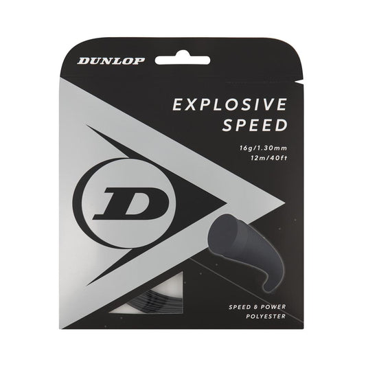 Tennis Saite EXPLOSIVE SPEED 16G schwarz 12m SET 1,30mm