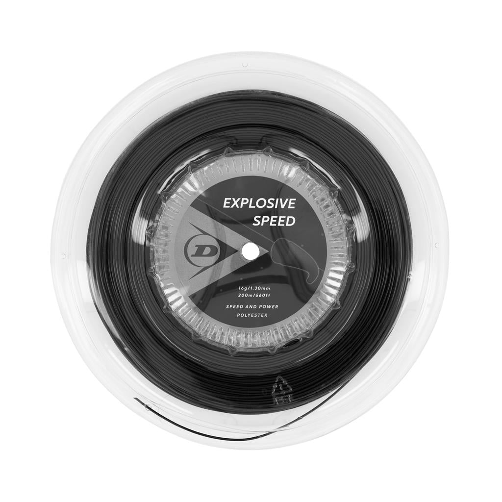 Tennis Saite EXPLOSIVE SPEED 16G schwarz 200M REEL 1,30