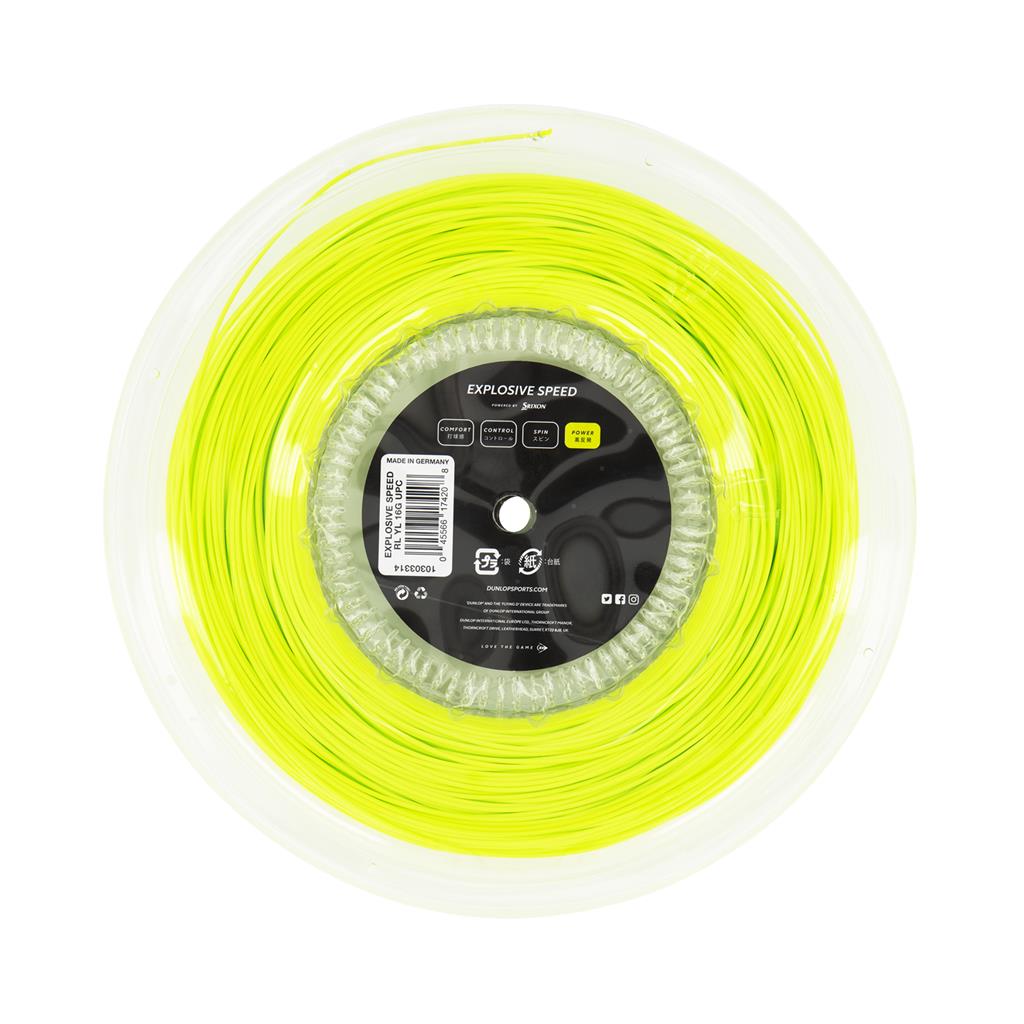 Tennis Saite EXPLOSIVE SPEED 17G gelb 200M REEL 1,25