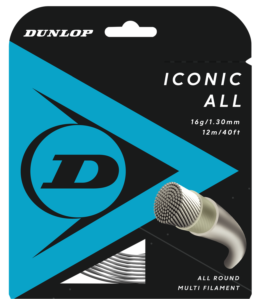 Cordage de tennis ICONIC ALL 16G NAT 12M SET 1,30