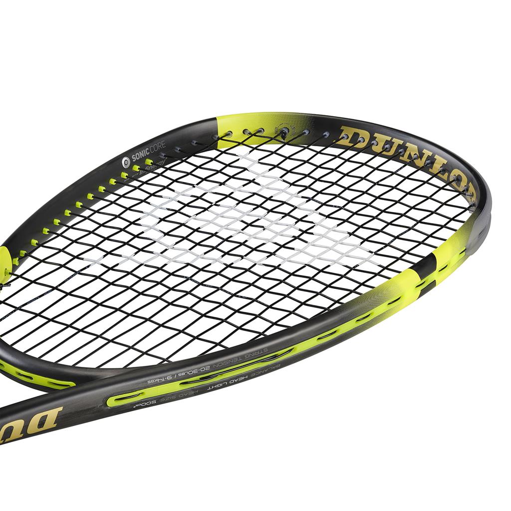 Dunlop Squashschläger SONIC CORE ULTIMATE 132 schwarz/gelb Squash