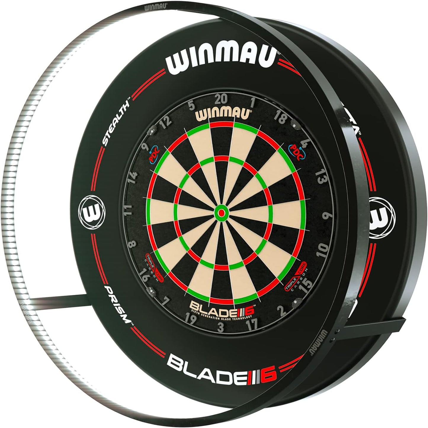 Winmau Dartboard Triple Core + Éclairage Plasma + Contour Pro-Line