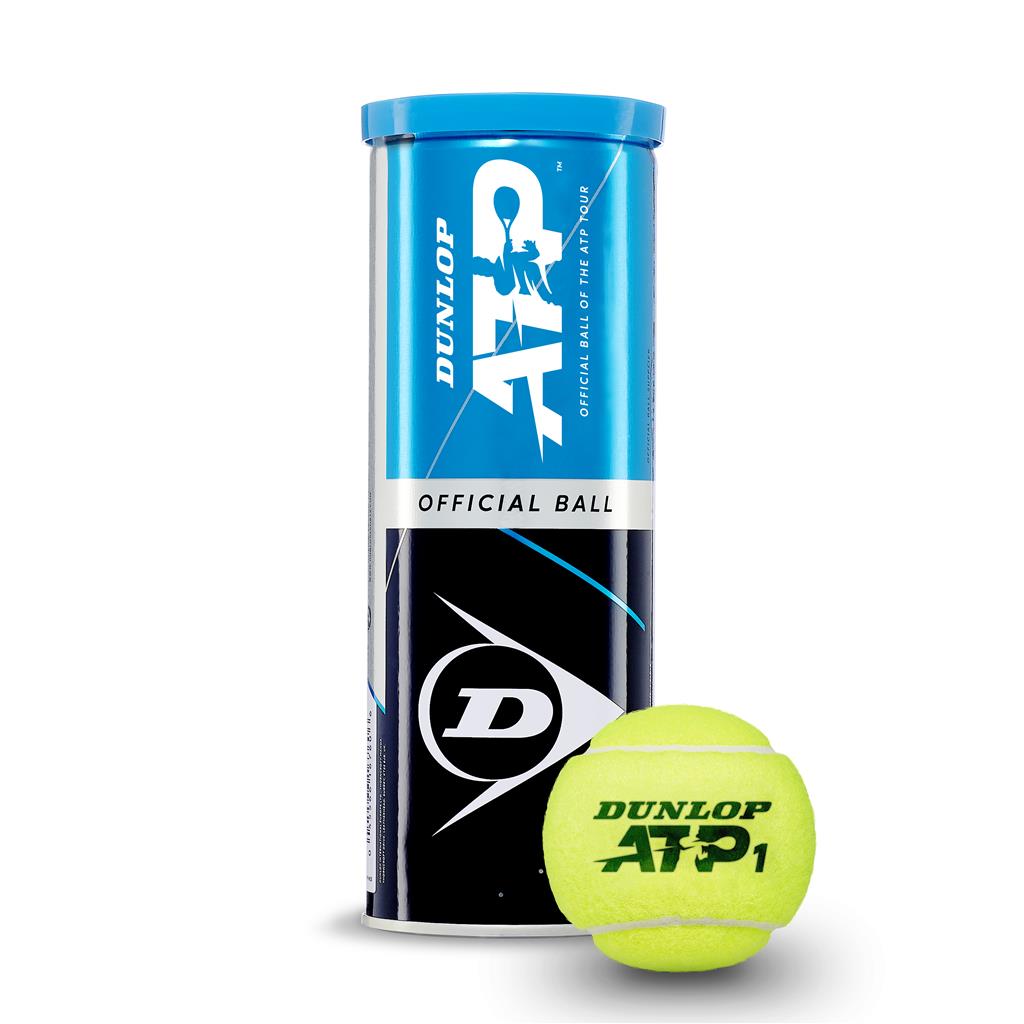 Dunlop Balle de tennis ATP 3TIN Balles de tennis Boîte de 3