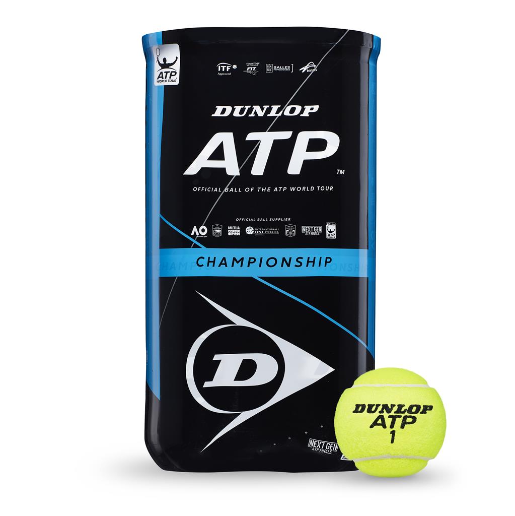 Balle de tennis Dunlop ATP Championships 2x4TIN Balles de tennis Boîte de 4