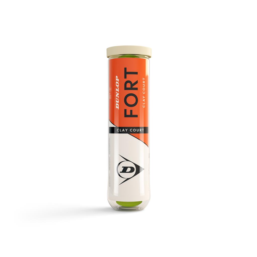Dunlop Sport Tennis Ball Fort Clay Court 4 Ball PET Tennis Balls