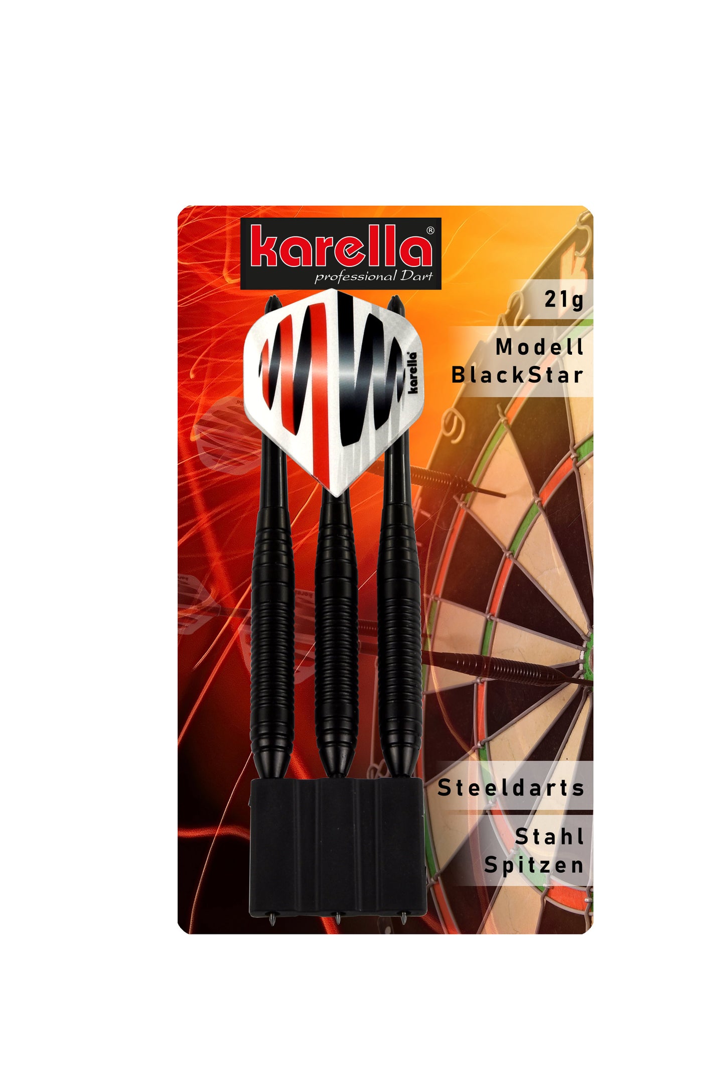 Dartset Karella Blackstar Steel 21g Steeldart Dartpfeile