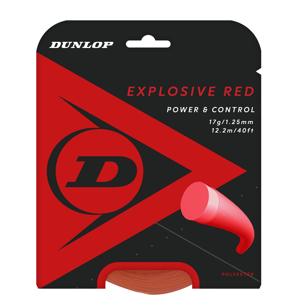 Tennis String EXPLOSIVE RED 17G SET 1PC 1.25