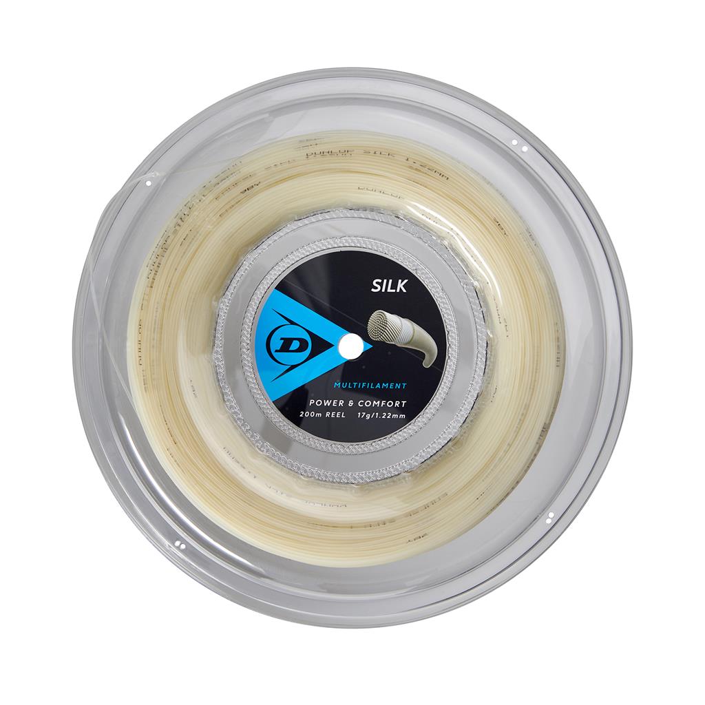 Dunlop Cordage de Tennis SILK 17G Rouleau 200m Corde de Tennis