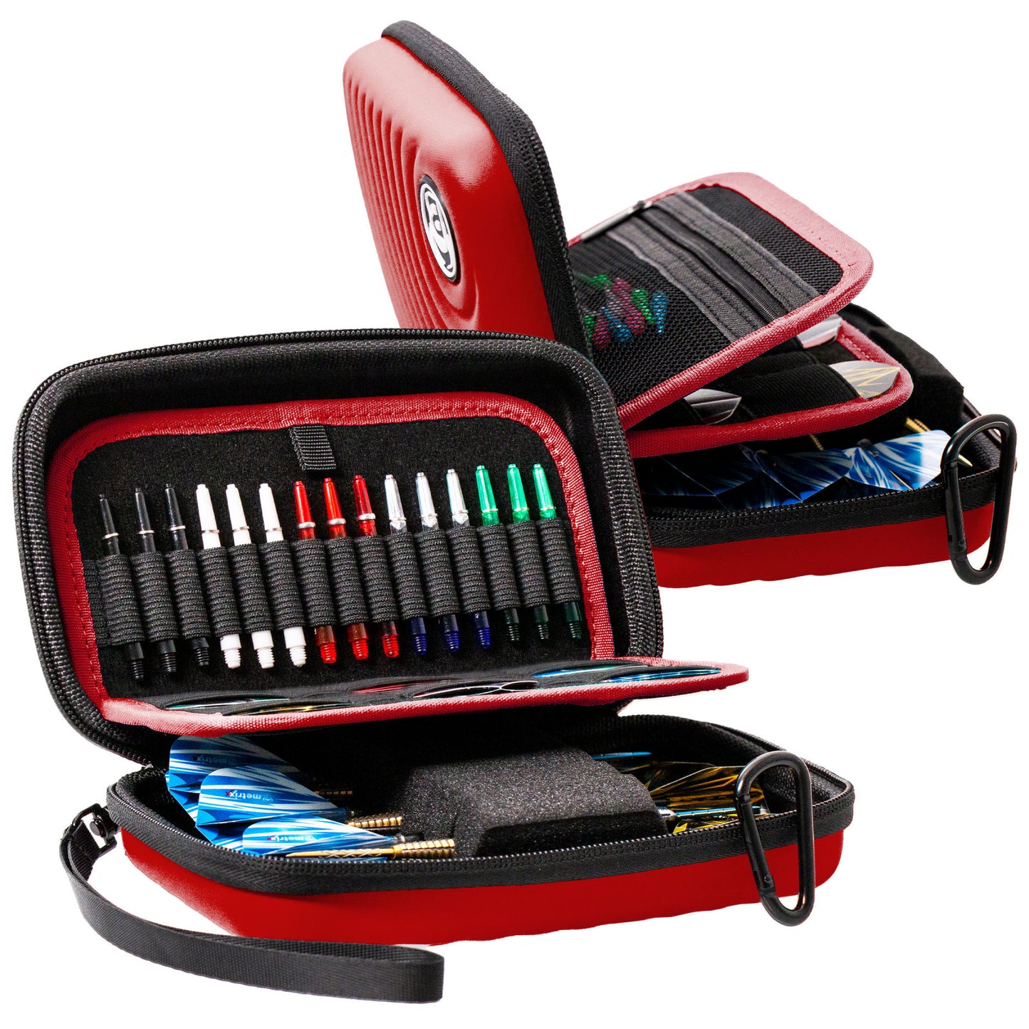 BULL'S ORBIS XL Dartcase rouge Étui à fléchettes