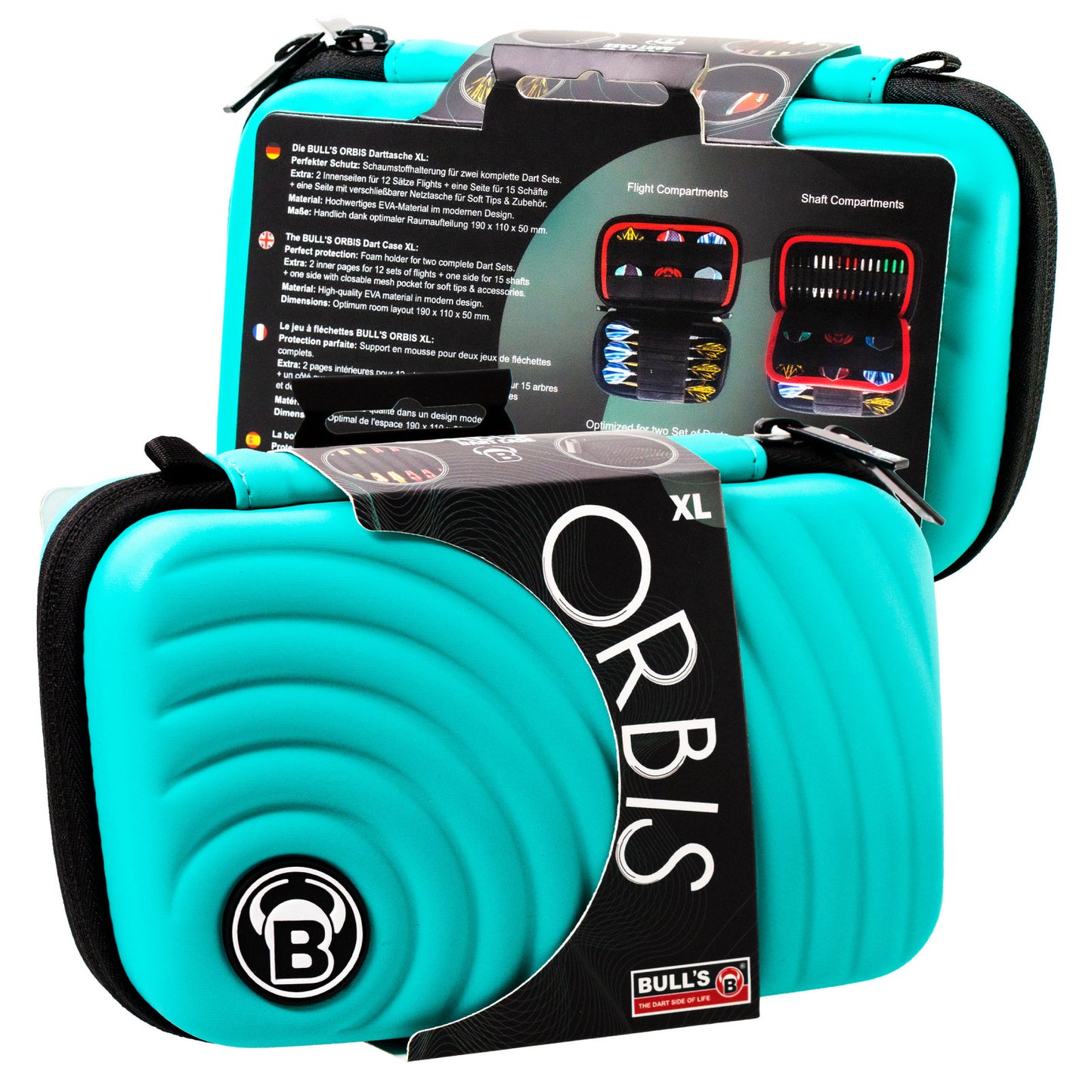 BULL'S ORBIS XL Dartcase mint Darttasche