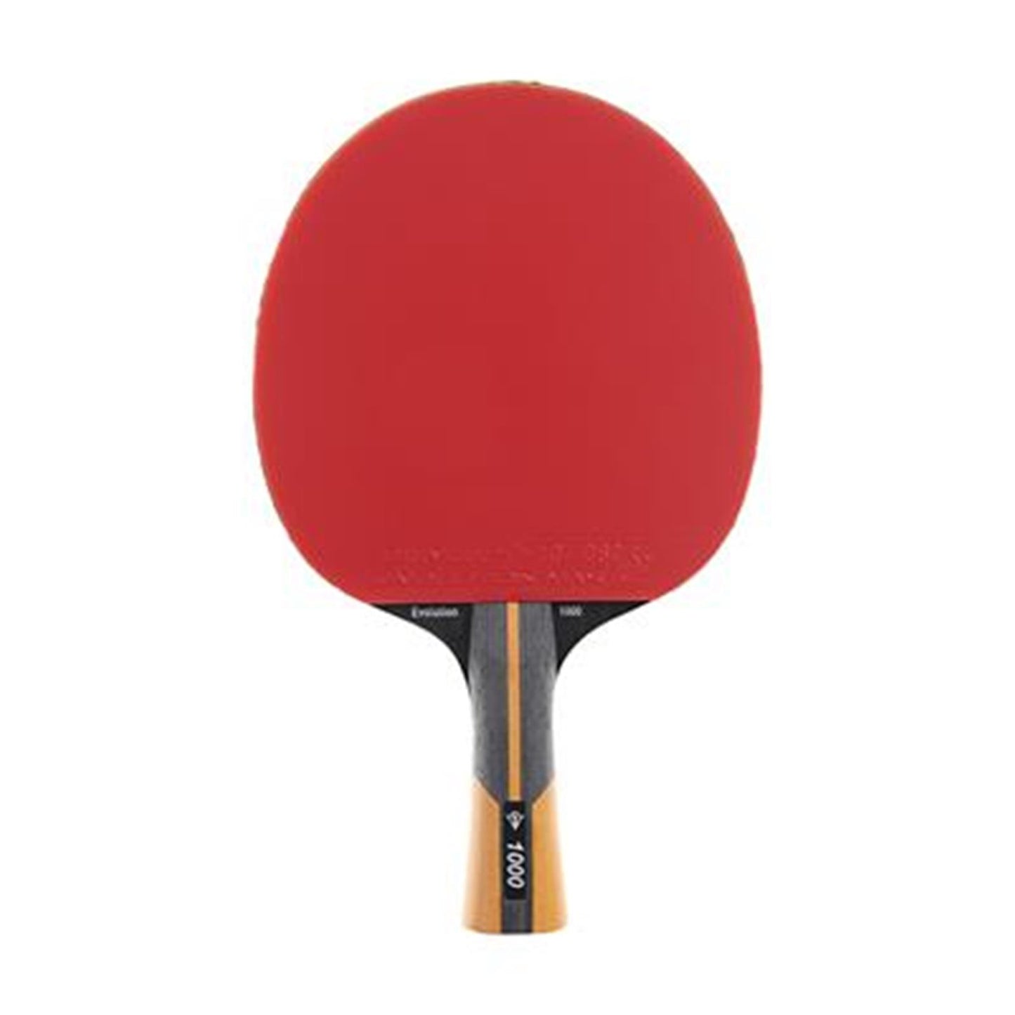 2x Tischtennisschläger EVOLUTION 1000 Schwarz/Rot/Orange Konkav + 6er Pack Bälle 40+ Club Champ