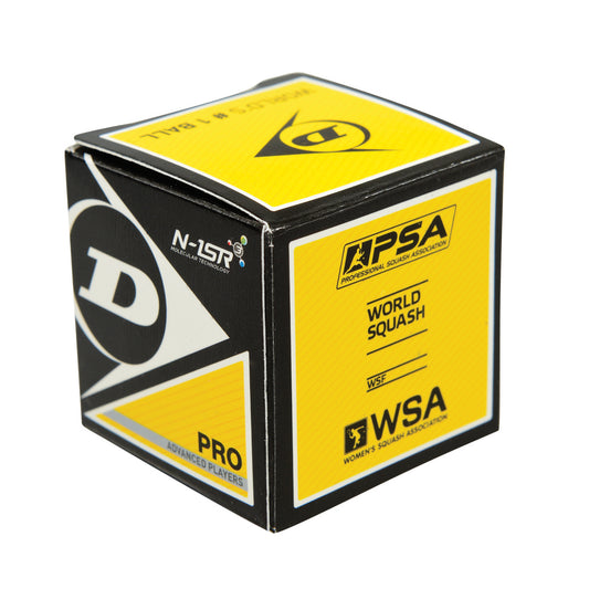 Dunlop Squashball PRO Einzelpack schwarz (2 Punkte) Squash Ball