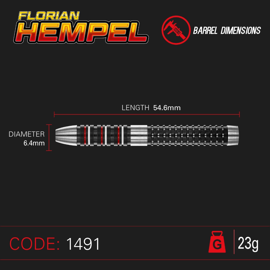 Steeldart Winmau Florian Hempel Dartpfeile 90 % Tungsten