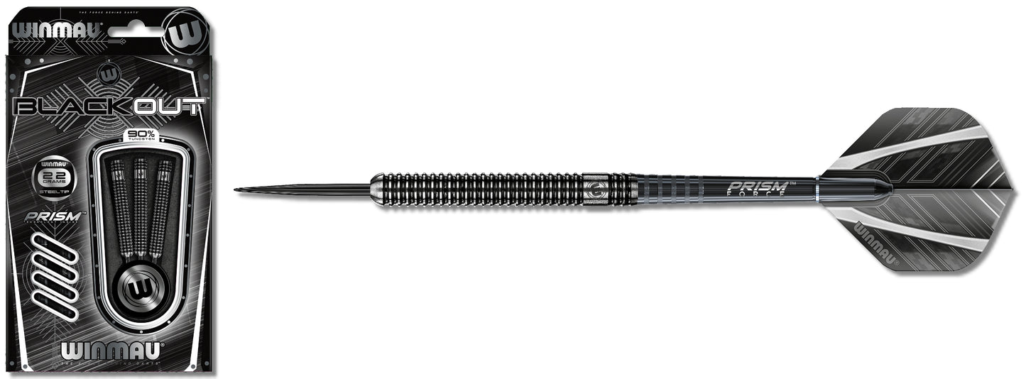 Winmau Steeldart Blackout 1083 Dartpfeile 90% Tungsten