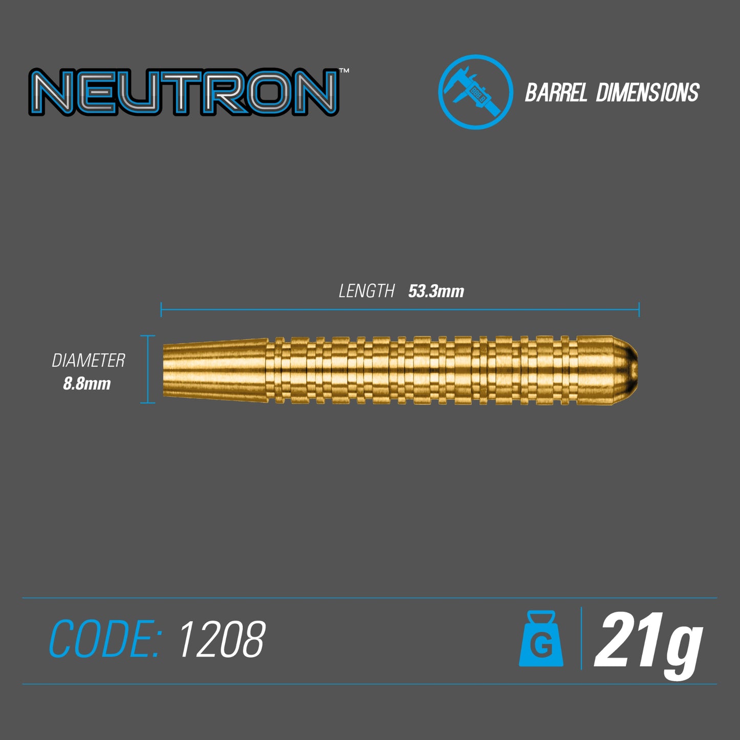 Steeldart Winmau Neutron 1208-21g Dartpfeile