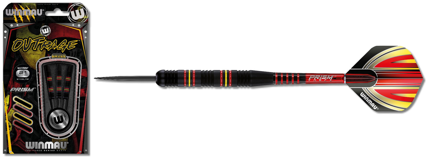 Fléchettes Steeldart Winmau Outrage Laiton 1232-21g