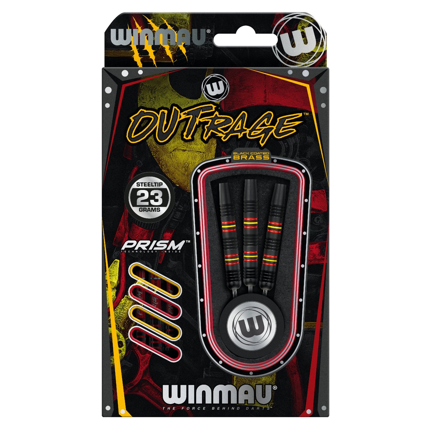 Fléchettes Steeldart Winmau Outrage Laiton 1232-23g