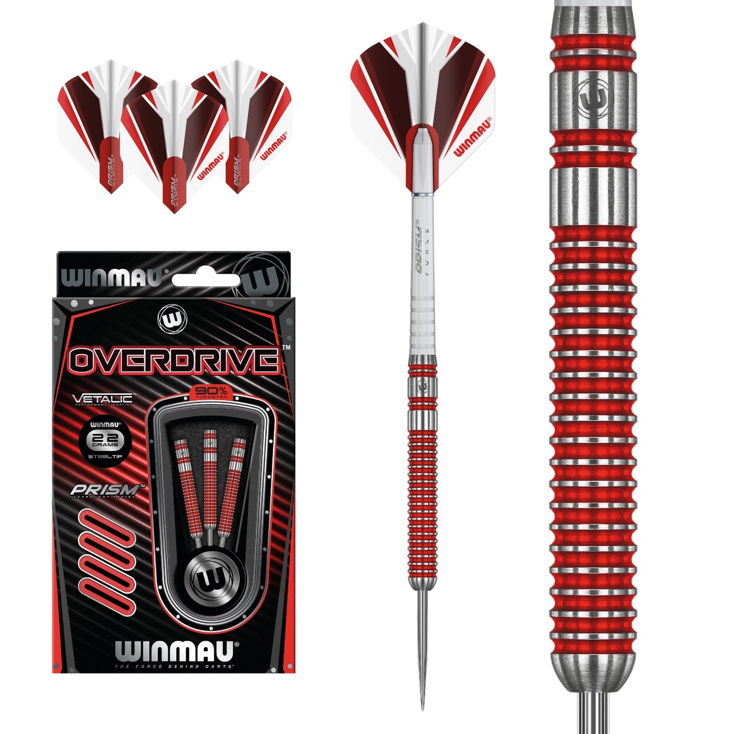 Steeldart Winmau Overdrive 1434-22g - 90% Tungsten