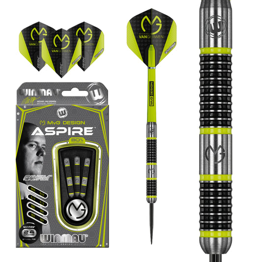 Fléchettes Steeldart Winmau MvG Aspire 1444-24g