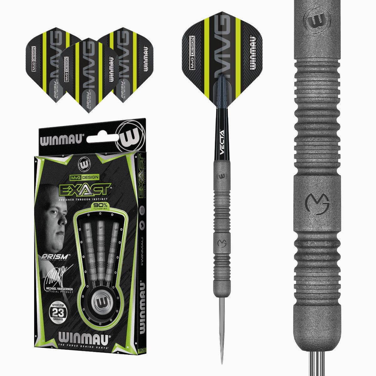Fléchettes Steeldart Winmau MvG Exact 1468-23g