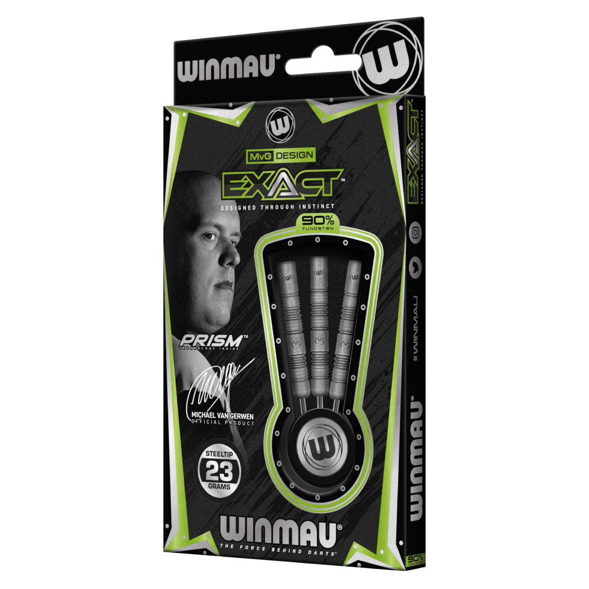 Fléchettes Steeldart Winmau MvG Exact 1468-23g