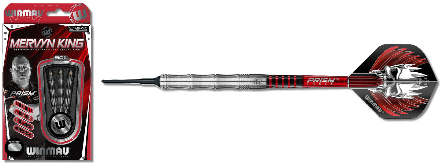 Softdart Winmau Mervyn King silver 2046-18g